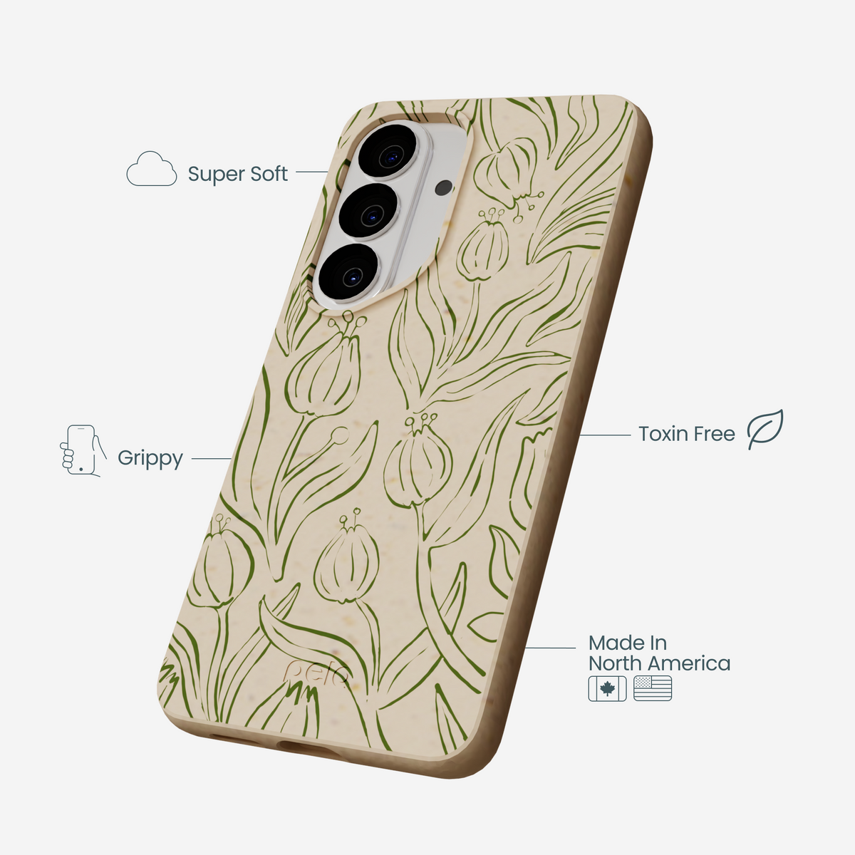 Seashell Floral Flow Samsung Galaxy S26 Case