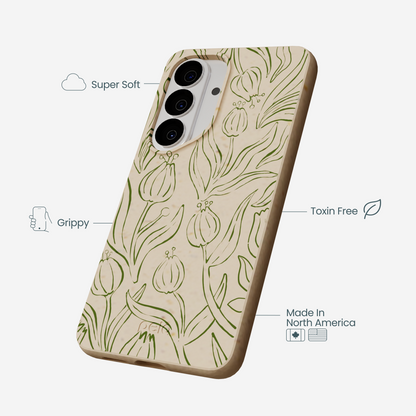 Seashell Floral Flow Samsung Galaxy S26 Case