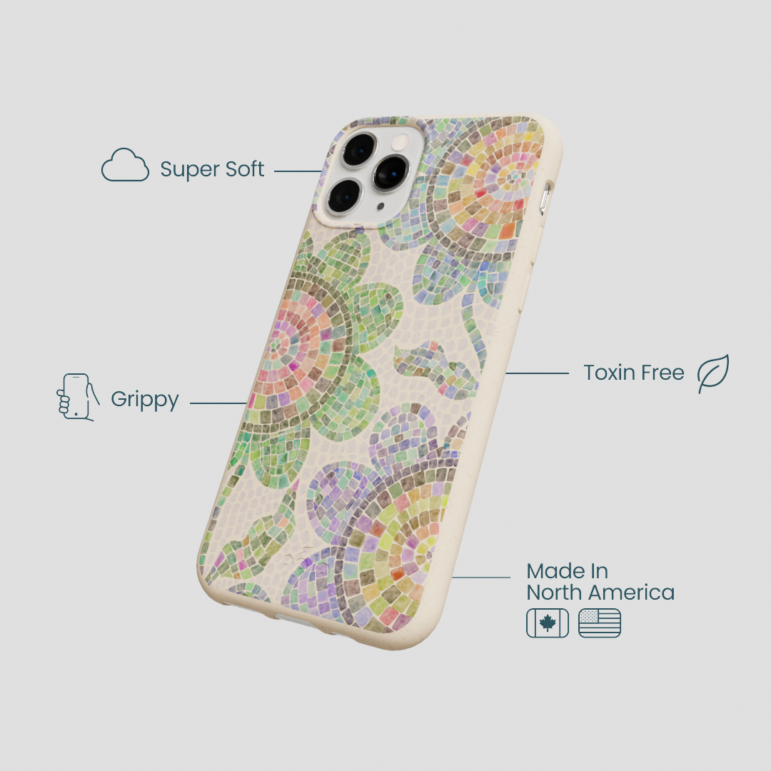 Seashell Floral Mosaic iPhone 11 Pro Case