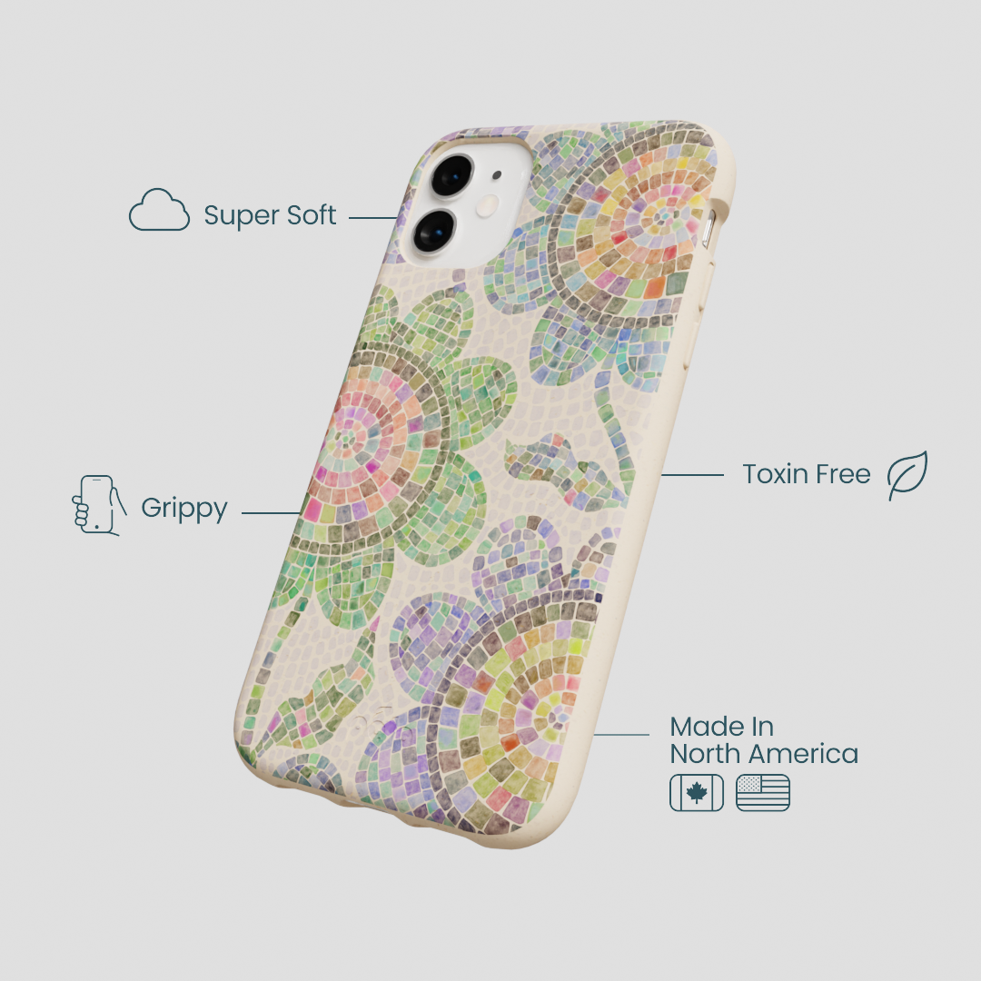Seashell Floral Mosaic iPhone 11 Case