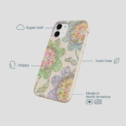 Seashell Floral Mosaic iPhone 12 Mini Case