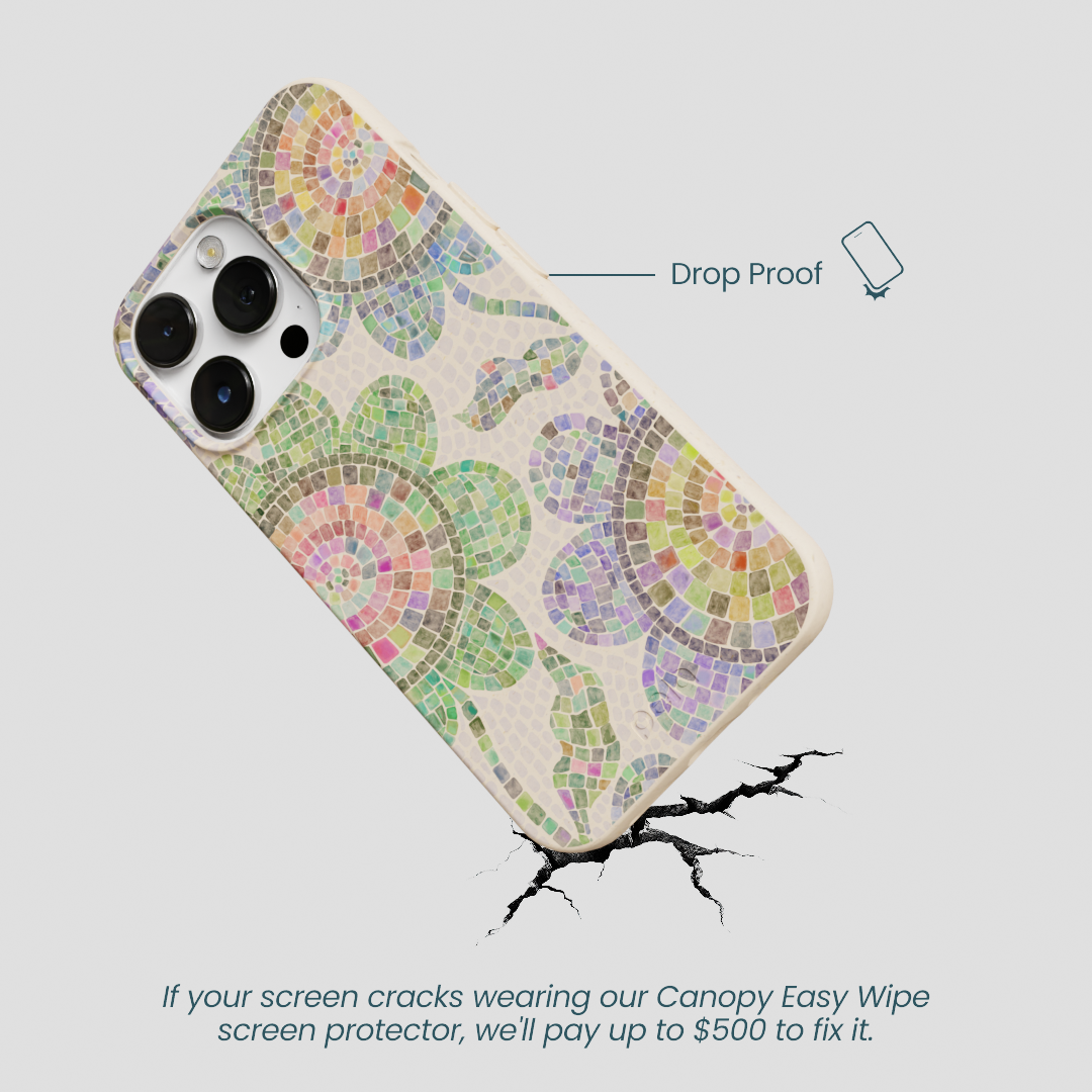 Seashell Floral Mosaic iPhone 13 Pro Max Case
