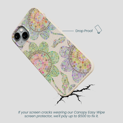 Seashell Floral Mosaic iPhone 14 Plus Case