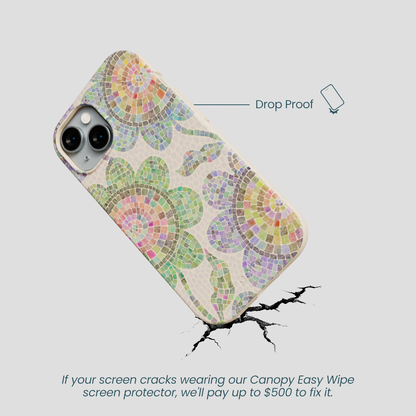 Seashell Floral Mosaic iPhone 14 Case