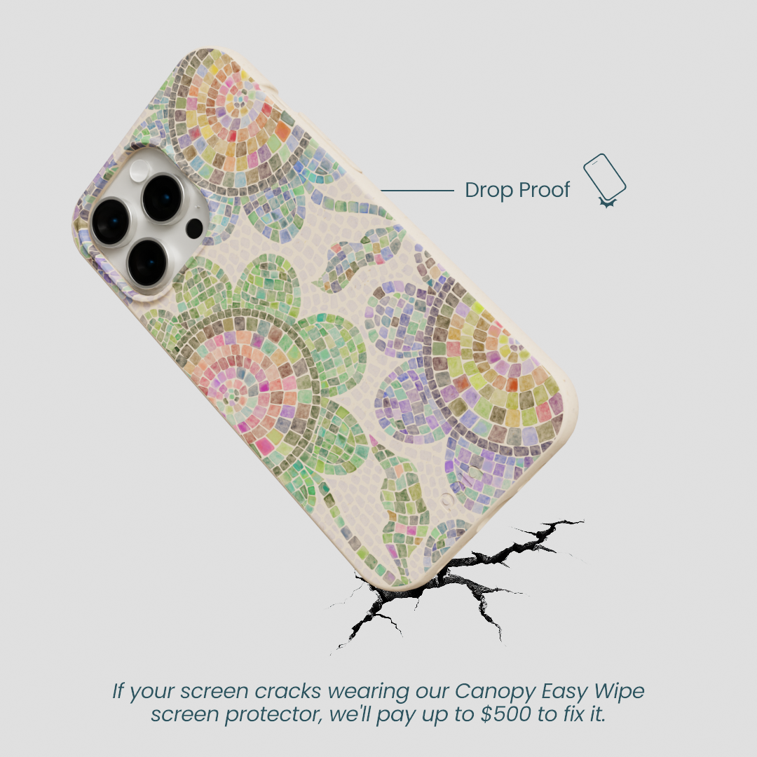 Seashell Floral Mosaic iPhone 15 Pro Max Case