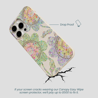 Seashell Floral Mosaic iPhone 15 Pro Max Case