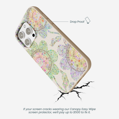 Seashell Floral Mosaic iPhone 16 Pro Max Case