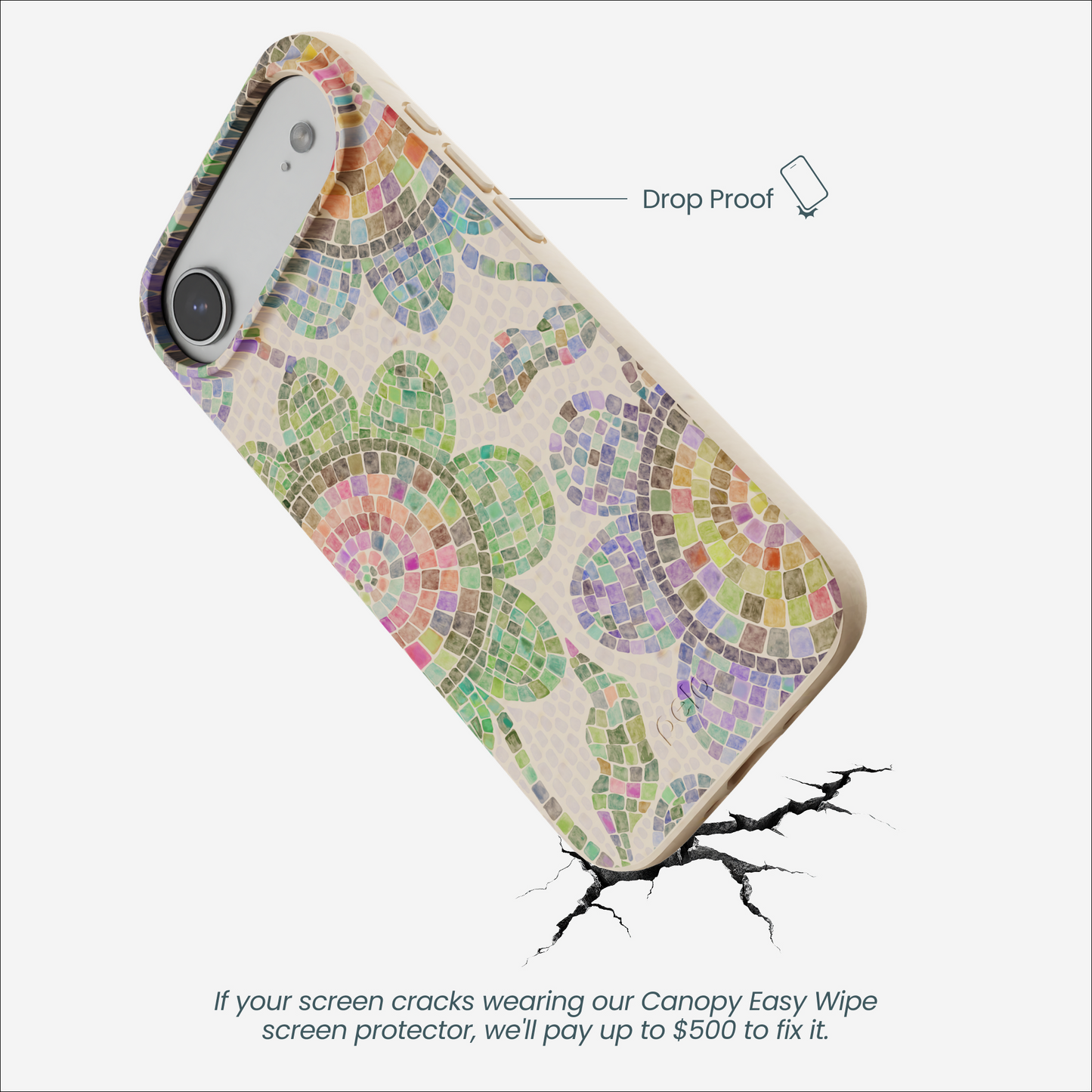 Seashell Floral Mosaic iPhone Air Case