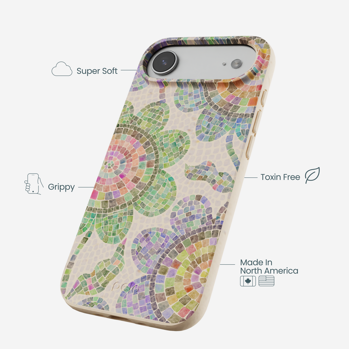 Seashell Floral Mosaic iPhone Air Case
