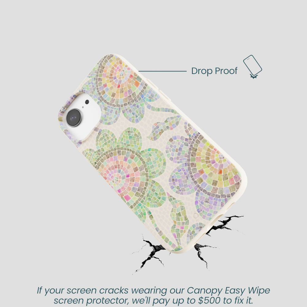 Seashell Floral Mosaic iPhone 16e/17e Case