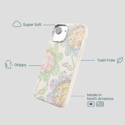 Seashell Floral Mosaic iPhone 16e/17e Case