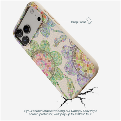 Seashell Floral Mosaic iPhone 17 Pro Max Case