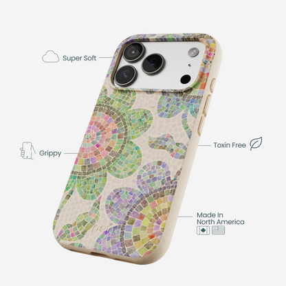 Seashell Floral Mosaic iPhone 17 Pro Case