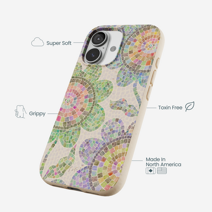 Seashell Floral Mosaic iPhone 17 Case