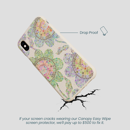 Seashell Floral Mosaic iPhone XR Case