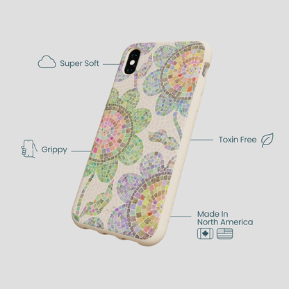Seashell Floral Mosaic iPhone XR Case