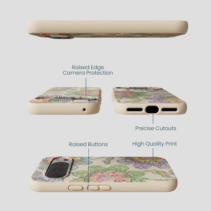 Seashell Floral Mosaic Google Pixel 10/10 Pro Case