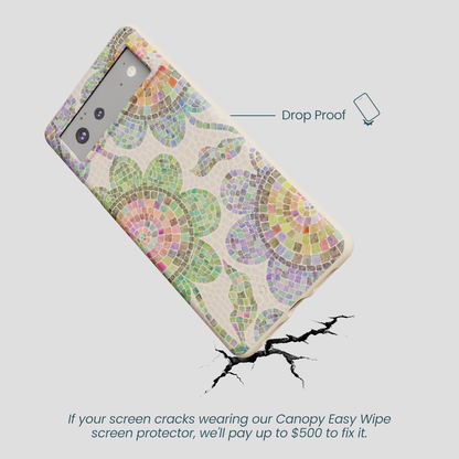 Seashell Floral Mosaic Google Pixel 6a Case