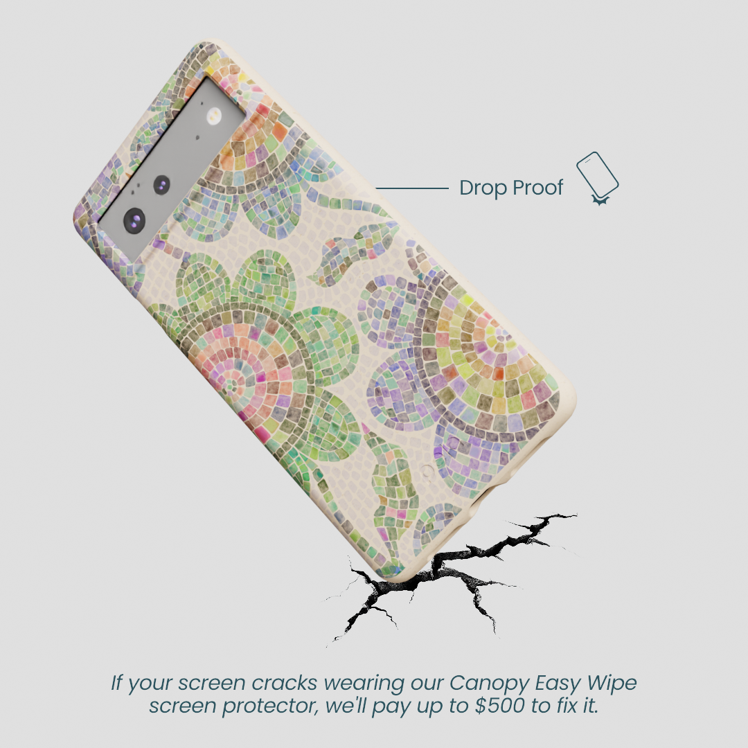 Seashell Floral Mosaic Google Pixel 6 Case