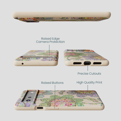 Seashell Floral Mosaic Google Pixel 6 Case