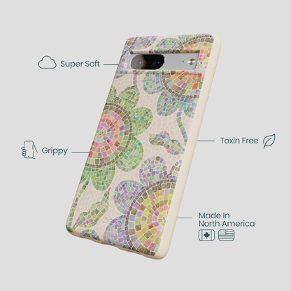 Seashell Floral Mosaic Google Pixel 7a Case