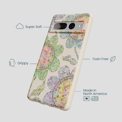 Seashell Floral Mosaic Google Pixel 7 Pro Case
