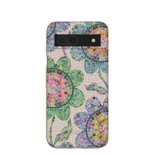 Seashell Floral Mosaic Google Pixel 8a Case