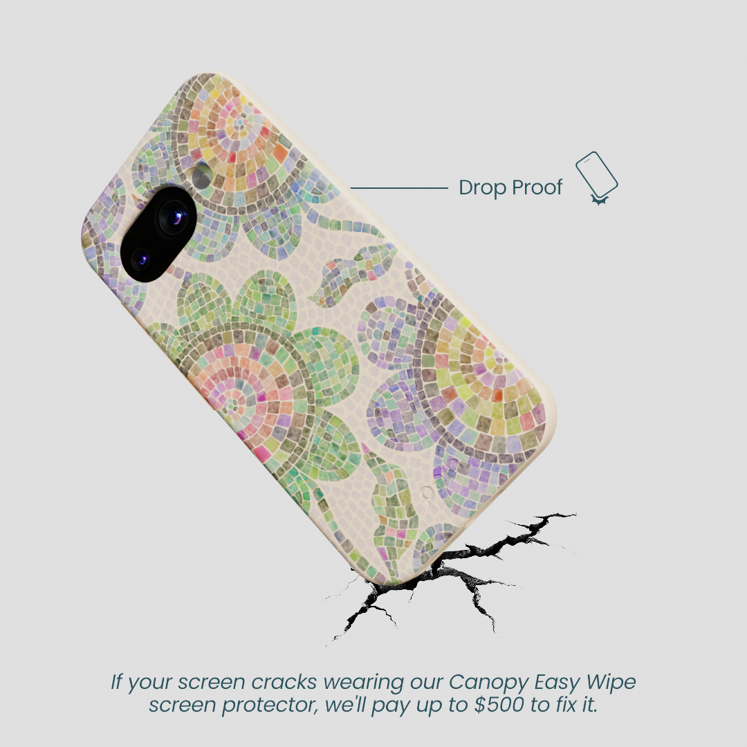 Seashell Floral Mosaic Google Pixel 9a Case