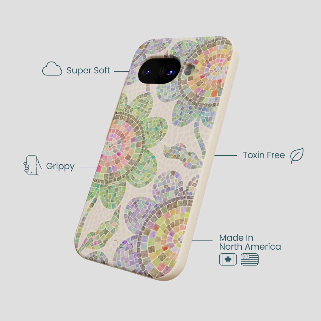 Seashell Floral Mosaic Google Pixel 9a Case