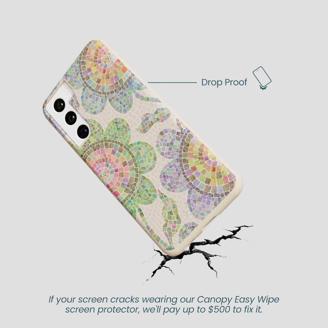 Seashell Floral Mosaic Samsung Galaxy S22 Case