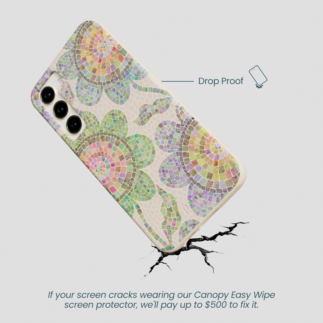 Seashell Floral Mosaic Samsung Galaxy S23+(Plus) Case