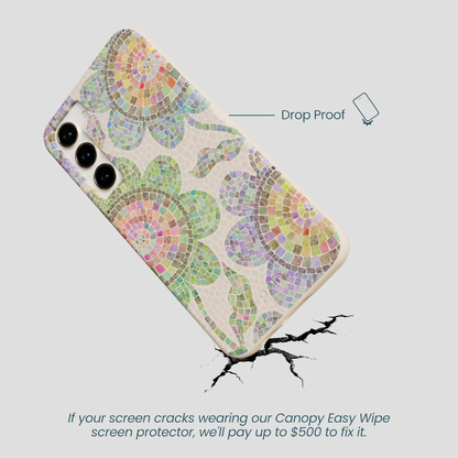 Seashell Floral Mosaic Samsung Galaxy S23+(Plus) Case