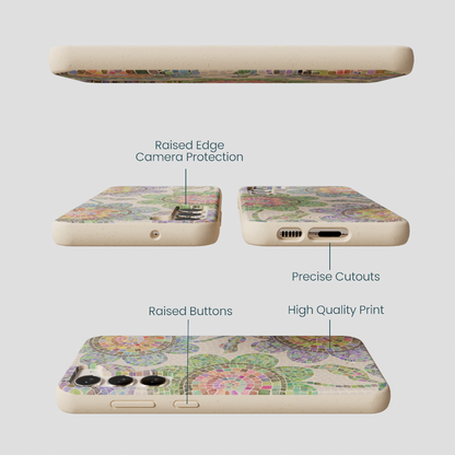 Seashell Floral Mosaic Samsung Galaxy S23+(Plus) Case
