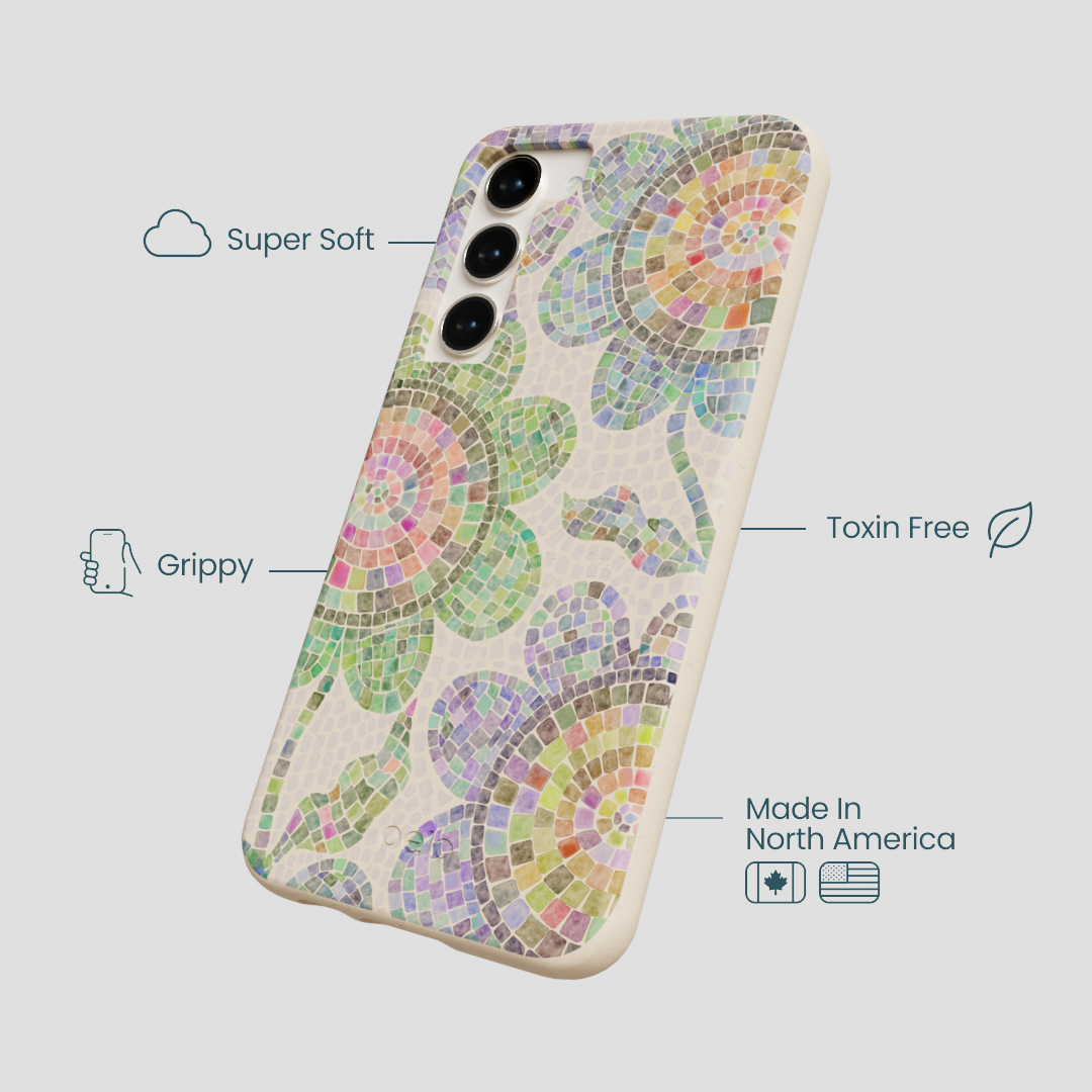 Seashell Floral Mosaic Samsung Galaxy S23+(Plus) Case