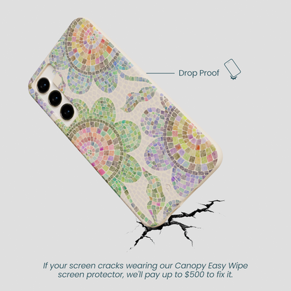 Seashell Floral Mosaic Samsung Galaxy S24+(Plus) Case