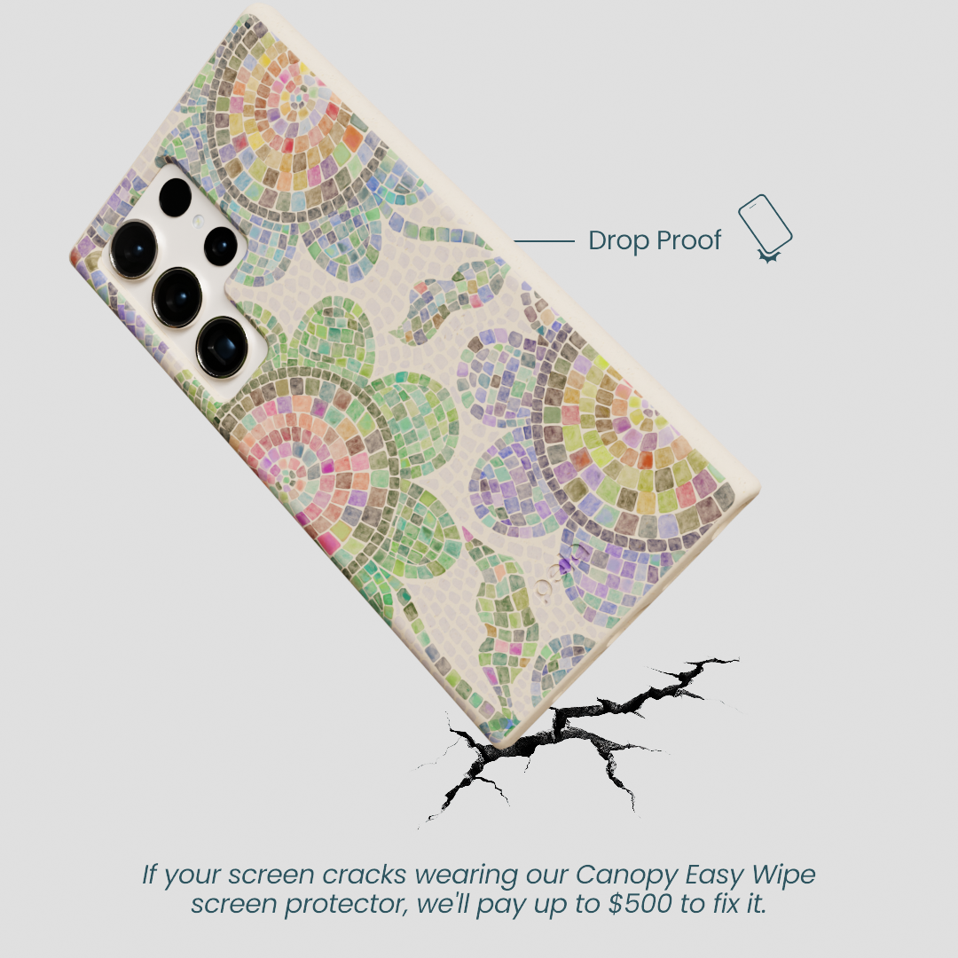 Seashell Floral Mosaic Samsung Galaxy S24 Ultra Case