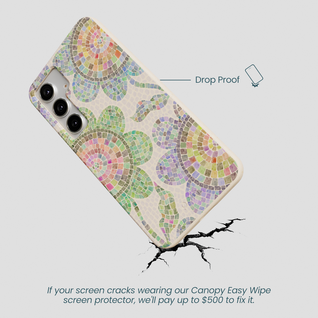 Seashell Floral Mosaic Samsung Galaxy S25+(Plus) Case