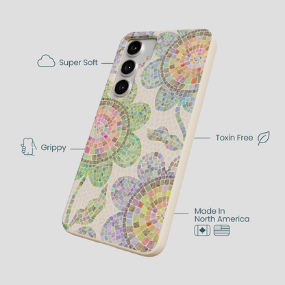 Seashell Floral Mosaic Samsung Galaxy S25+(Plus) Case
