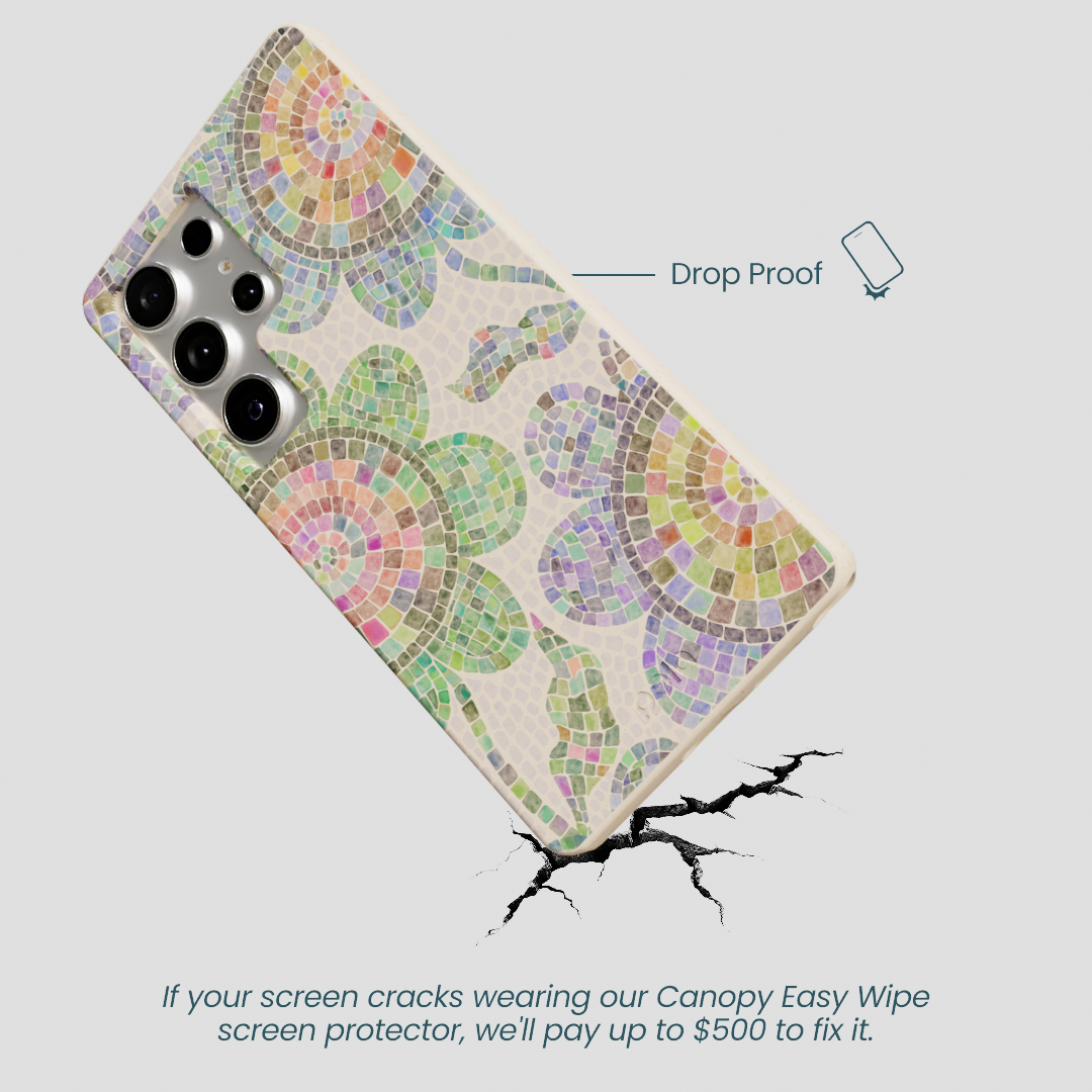 Seashell Floral Mosaic Samsung Galaxy S25 Ultra Case