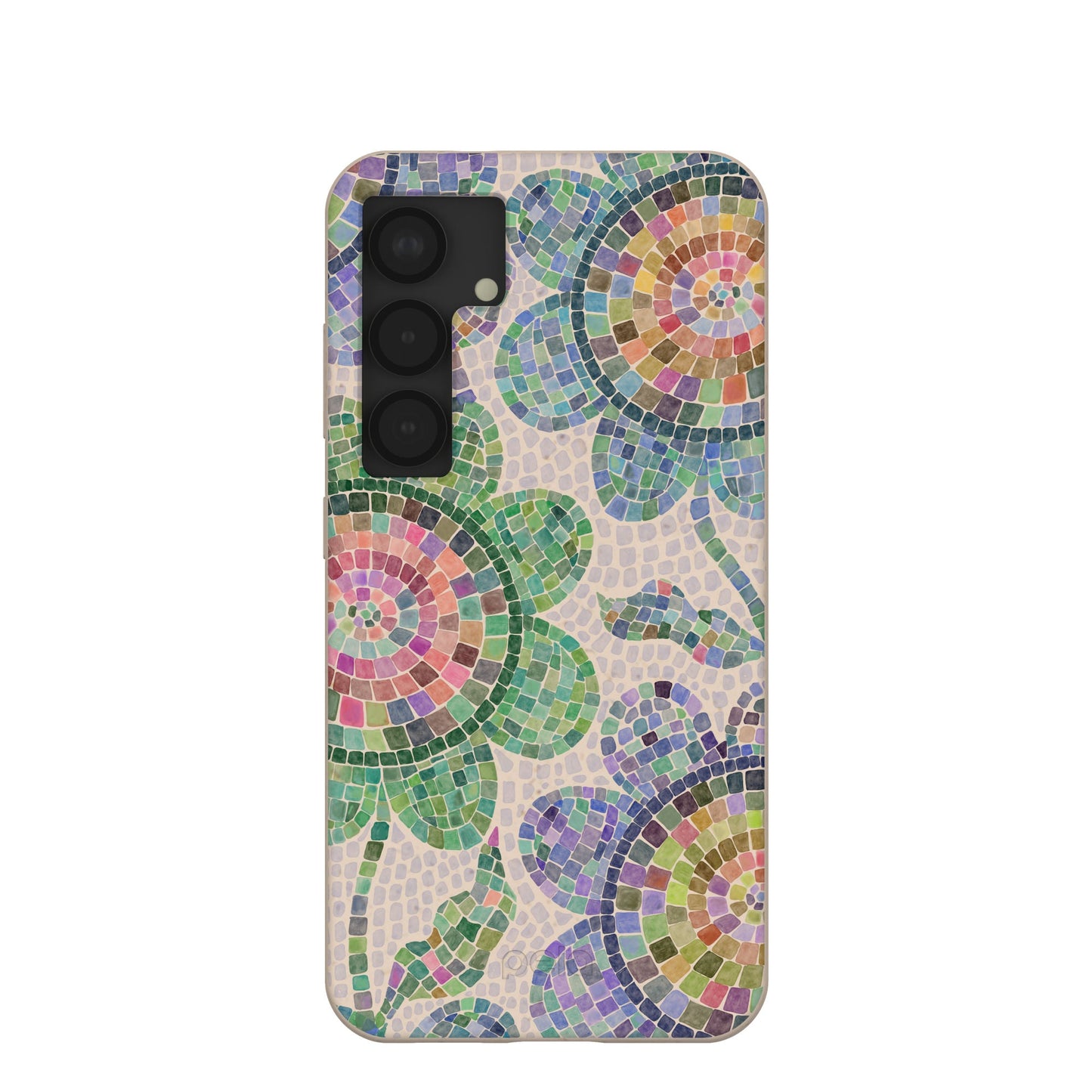 Seashell Floral Mosaic Samsung Galaxy S25 Case
