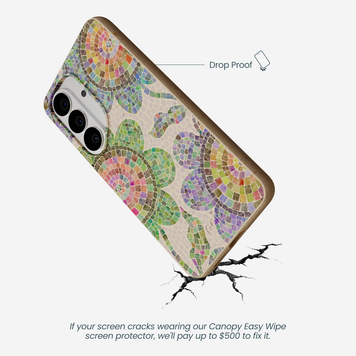 Seashell Floral Mosaic Samsung Galaxy S26 Case