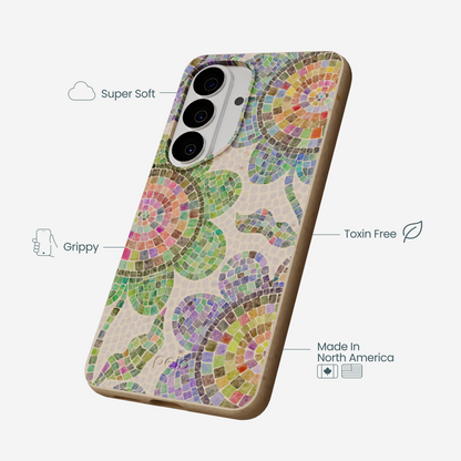 Seashell Floral Mosaic Samsung Galaxy S26 Case