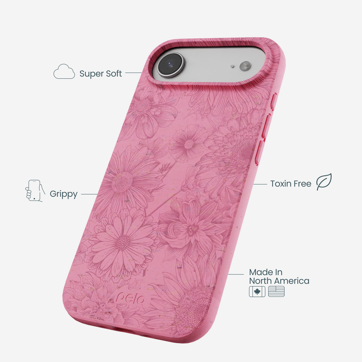 Bubblegum Pink Flora iPhone Air Case