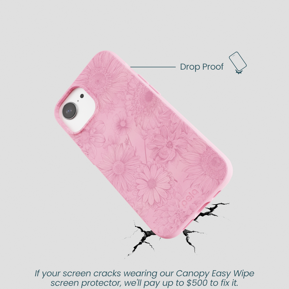 Bubblegum Pink Flora iPhone 16e/17e Case