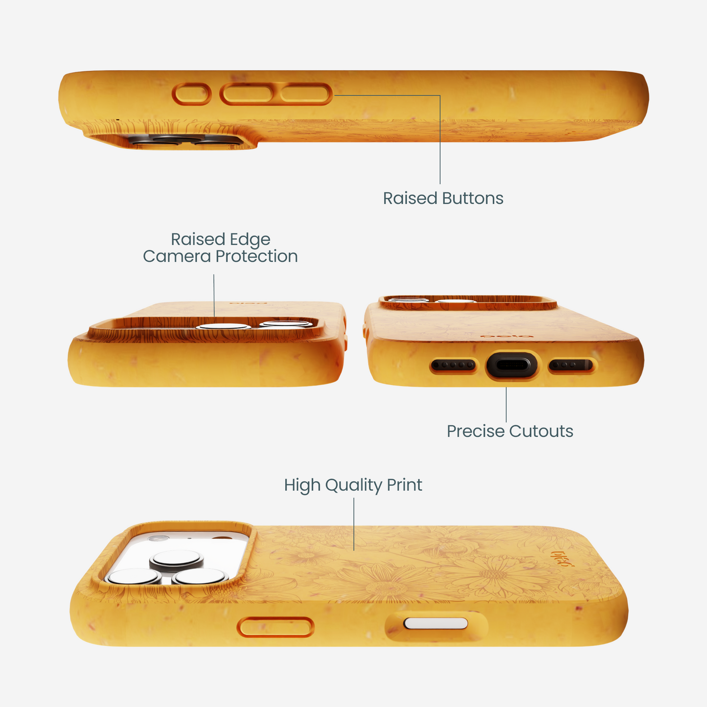 Honey Flora iPhone 17 Pro Case