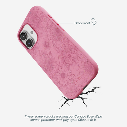 Bubblegum Pink Flora iPhone 17 Case