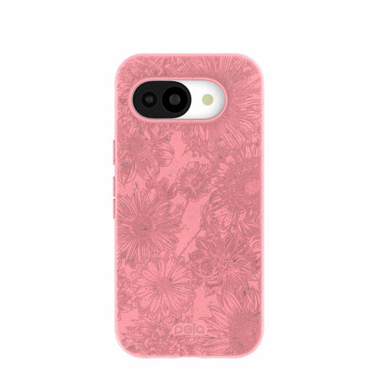 Bubblegum Pink Flora Google Pixel 10a Case