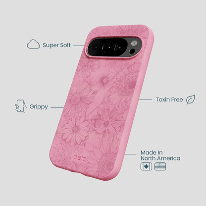 Bubblegum Pink Flora Google Pixel 10/10 Pro Case
