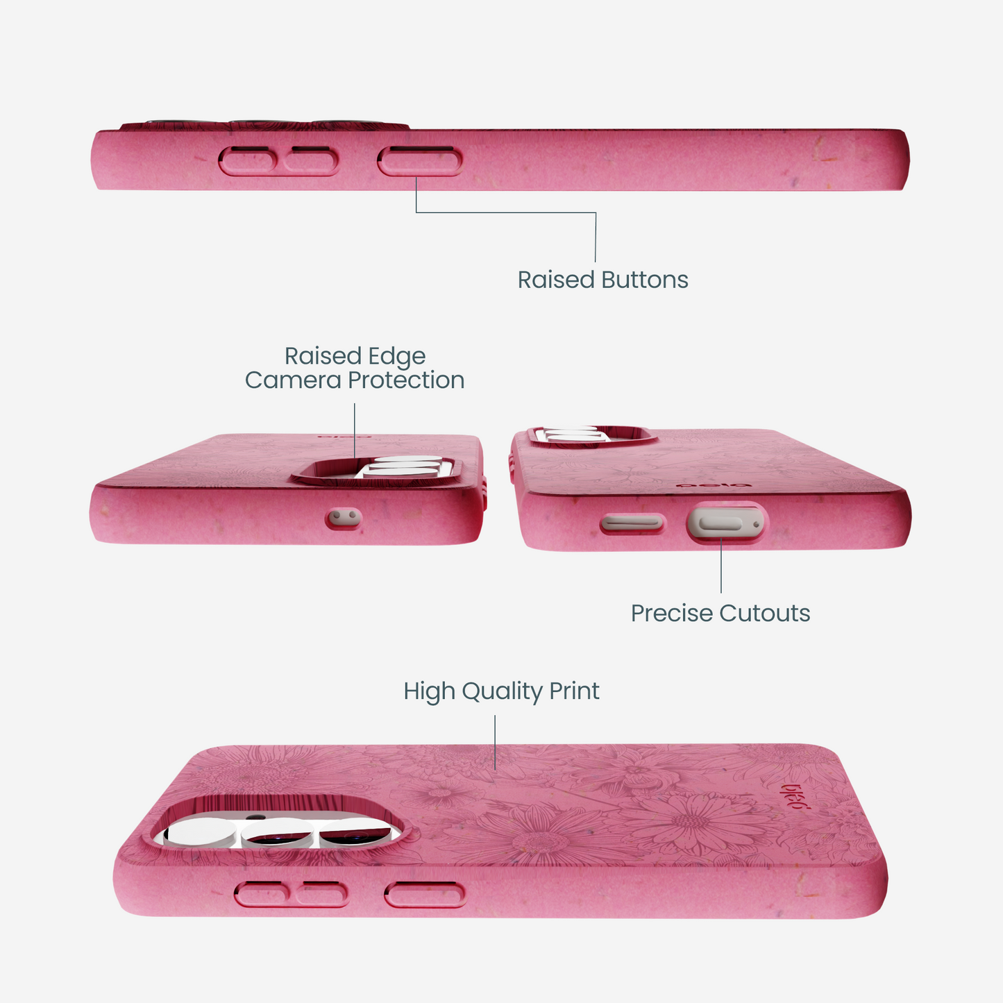 Bubblegum Pink Flora Samsung Galaxy S26 Case