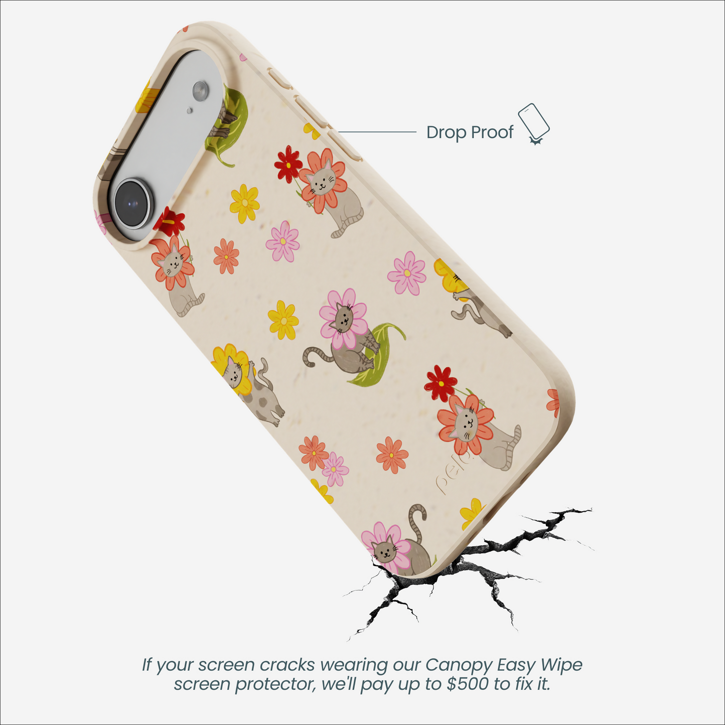 Seashell Flower Cats iPhone Air Case